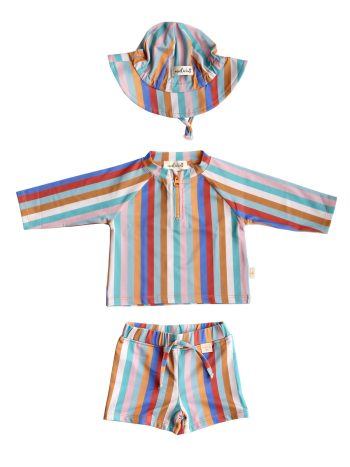 UV Protection Long Sleeve Swimsuit Set - Men