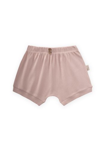 Basic Shorts with a Header 0-3 Years Powder Pink