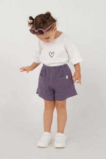 Ruffled Shorts Violet