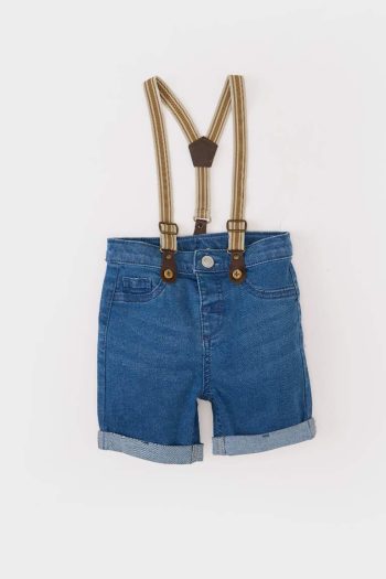 Boys' Baby Denim Overalls Shorts