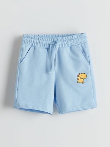 LCW Kids Lila Belted Printed Boys' Shorts