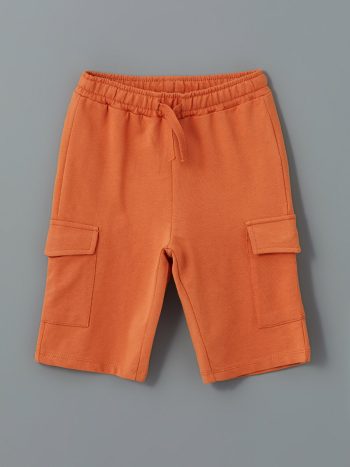 LCW Kids Orange Elastic Waist Pocket Boys' Shorts
