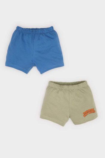 Boys' Baby Adjustable Waist Printed 2-Piece Shorts