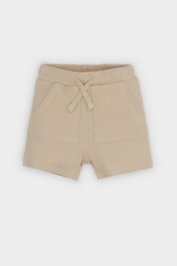 Boys' Baby Elastic Waist Waffle Shorts