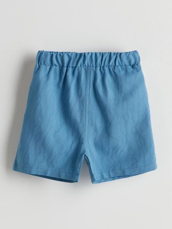 LCW Baby Blue Waistband Elastic Boys' Shorts