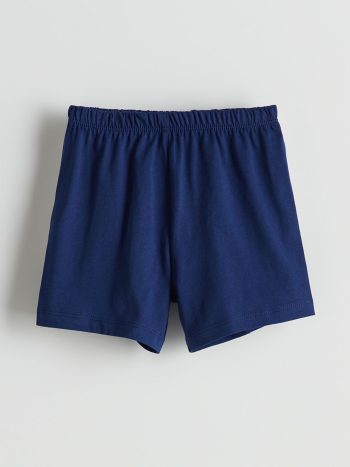 LCW Baby Dark Blue Drawstring Jersey Boy's Shorts