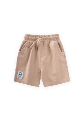 Detailed Label Flannel Capri for Ages 1-7 in Mink