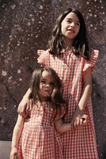 Coral Dress with Pöti Print for Ages 1-8