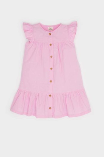 Girl's Bicycle Neck Sleeveless Dress