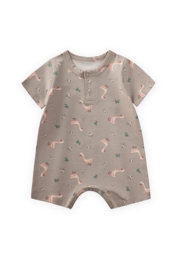 Printed Jumpsuit 0-3 Years Duck Pattern