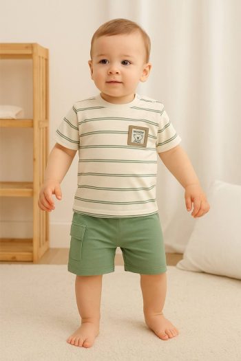 Striped Short Set for Baby Boy