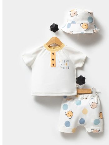 Boy's Hat and Shorts Two-Piece Set