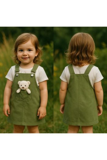 MINION BABY Bear Detailed Summer Romper Dress