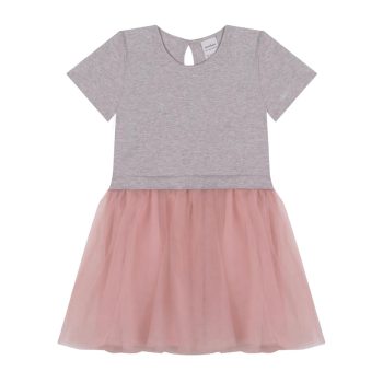 Contrast Pink Tulle Dress