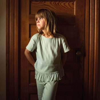 Mint Short Sleeve Pajama Set