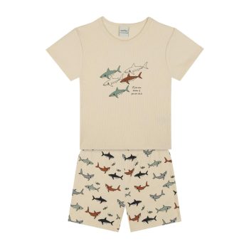Shark Print Pajama Set