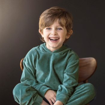 Velvet Hooded Tracksuit Set