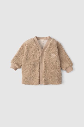 Wellsoft Baby Cardigan Cotton Patterned Beige