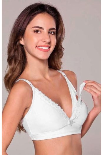 Godewo Mammabra Beatrice White Melange Nursing Bra