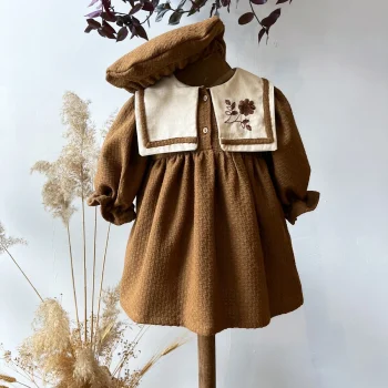 WOOLY COFFEE DRESS