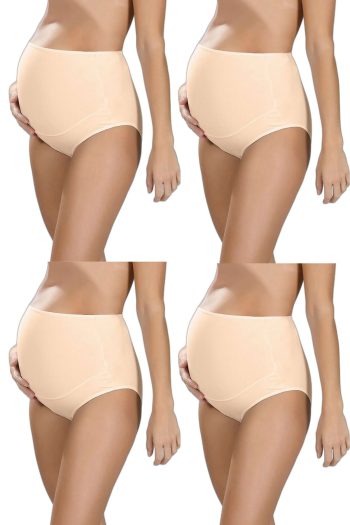 Arma Yıldız 100% Cotton Maternity Support Briefs Nude 4-Pack