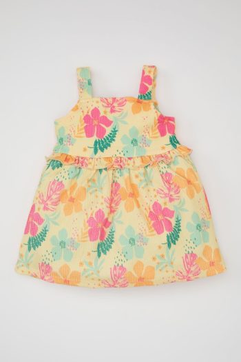 Defacto Girl Baby Sleeveless Floral Dress C7167A524SM