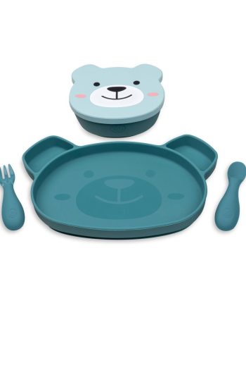 TUM TUM Silicone Feeding Set Boris Bear (5 Pieces)