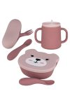 TUM TUM Betsy Bear Silicone Training Cup / Vacuum Baby Bowl / Boxed Spoon and Fork Set