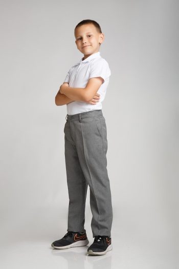 KARAOĞLU TEKSTIL Serge Grey School Trousers