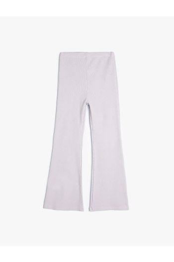 Koton Basic Flared Leggings with Elasticated Ribbed Waistband