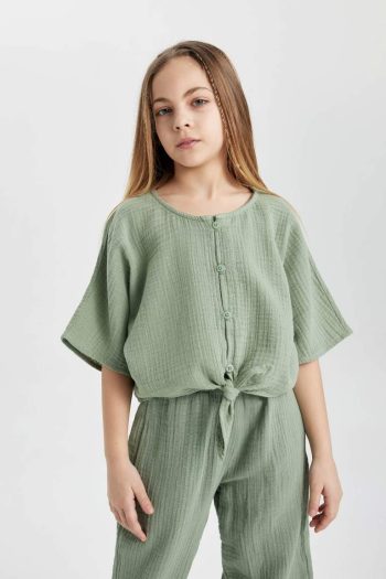 Girl's Short Sleeve Blouse