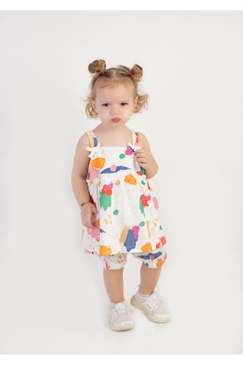 HARİKA KİDS Girls' Baby Tunic Set with Shorts