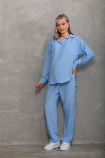 Miss World Lissa Button-Down Maternity and Nursing Tunic Set