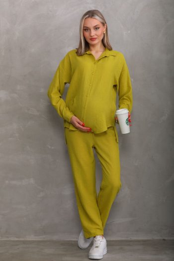 Miss World Lissa Button-Front Maternity and Nursing Tunic Set