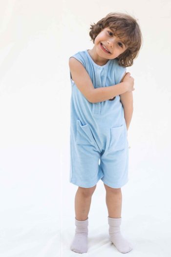 Sleeveless Blue Jumpsuit