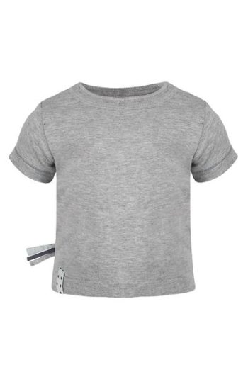 OrganicEra Organic Short Sleeve T-shirt, Grey Melange