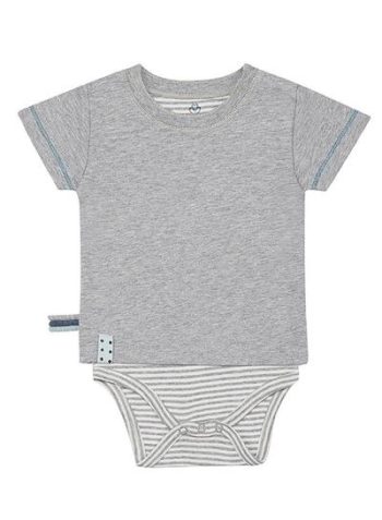 OrganicEra Organic Short Sleeve T-shirt Body, Grey Melange