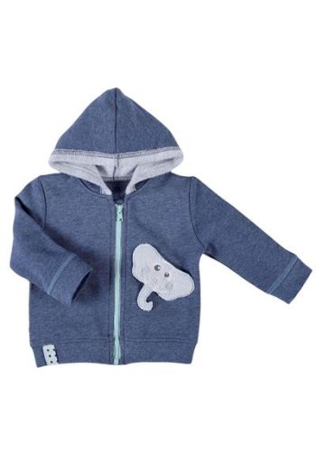 OrganicEra Organic Appliqué Hooded Jacket, INDIGO