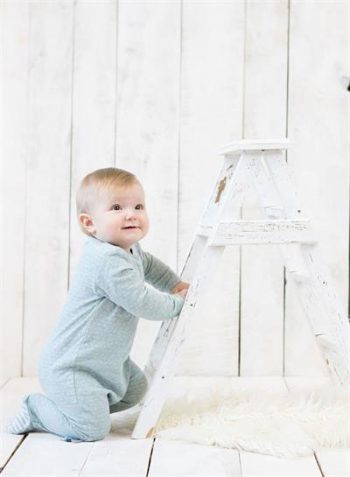 OrganicEra Organic Baby Overall, Aqua Melange
