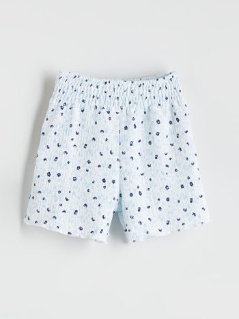 LCW Kids                                                                                         Cream Elastic Waistband Girls' Shorts