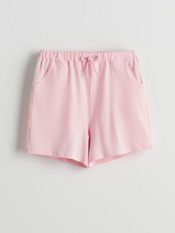 LCW Kids Pink Elastic Waist Girls' Shorts