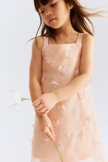 Appliqué Organza Dress