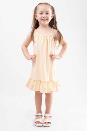Baby Girl Dress with Strap - 100% Cotton Dress