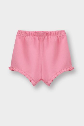 Baby Girl Elastic Waist Pike Shorts
