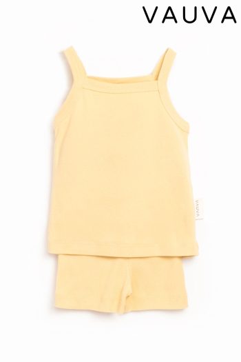 Baby Girl Ribbed Summer Outfit Set - Top and Shorts