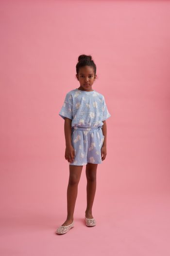 Flower Print Shorts Set