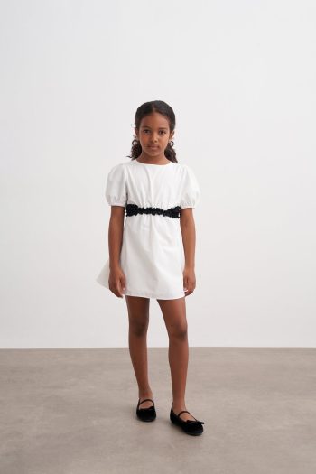 Detailed Poplin Dress with Beautiful Window