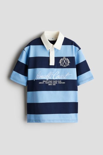 Text Motif Polo T-Shirt