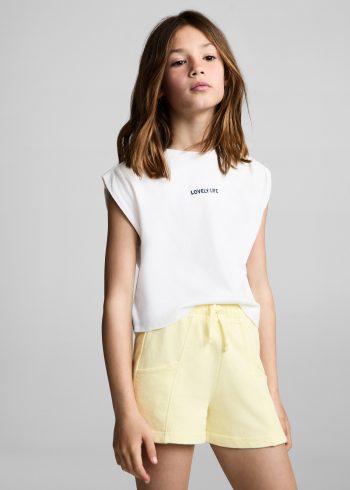 Elastic Waist Cotton Shorts