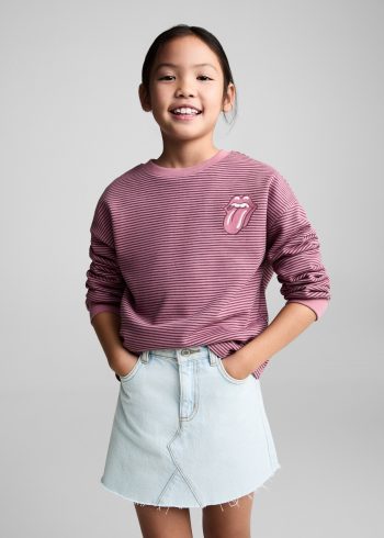 Denim mini skirt